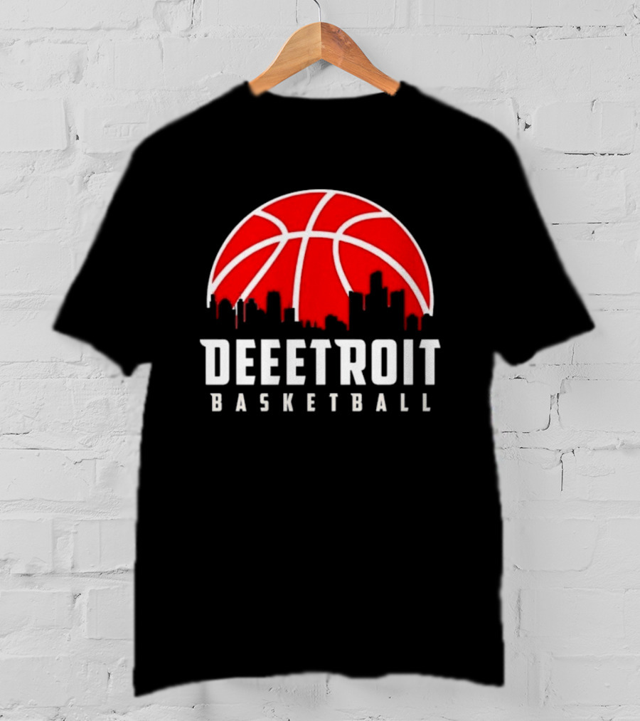 Deetroit Basketball Skyline Drip 2026 T-Shirt