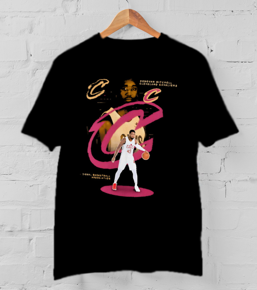 Donovan Mitchell Cleveland Cavaliers Basketball C Legacy 45 T-Shirt
