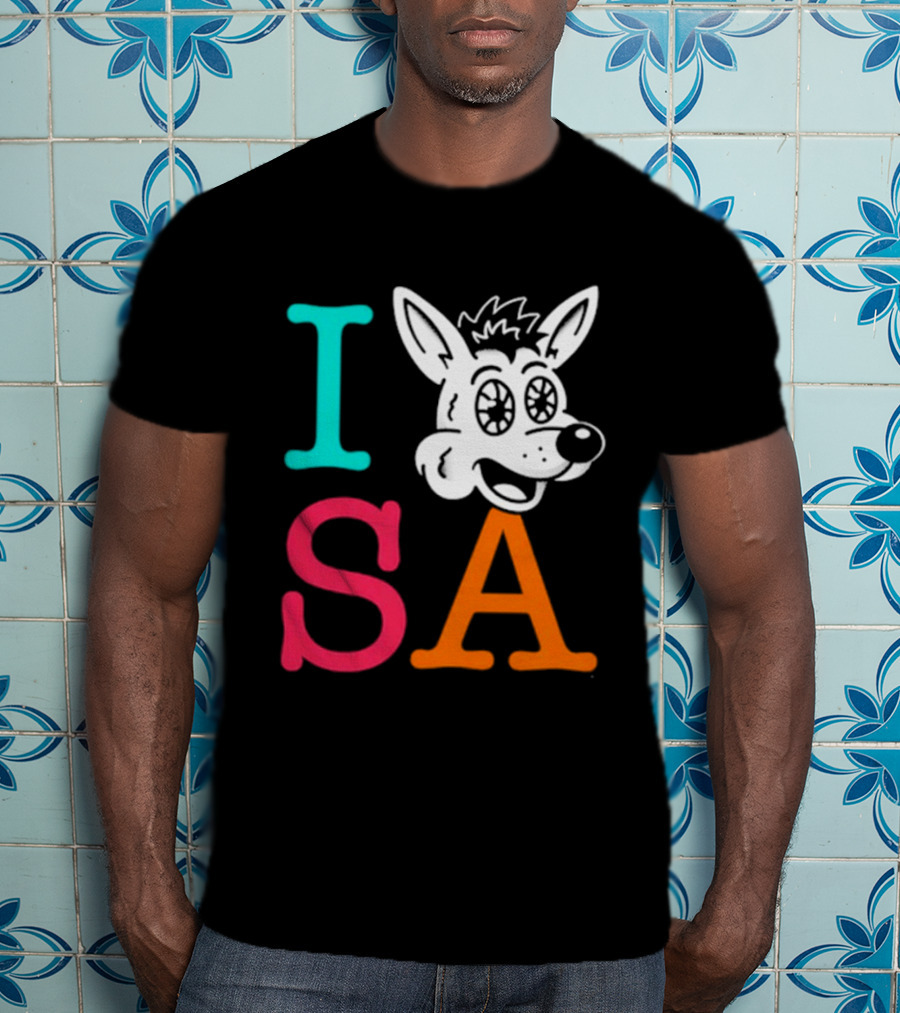 I Love SA Coyote Spurs Basketball T-Shirt