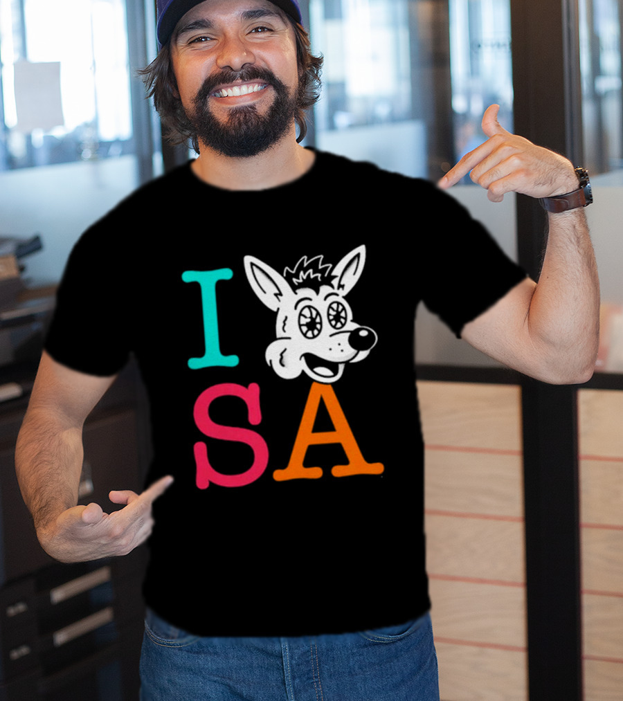 I Love SA Coyote Spurs Basketball T-Shirt