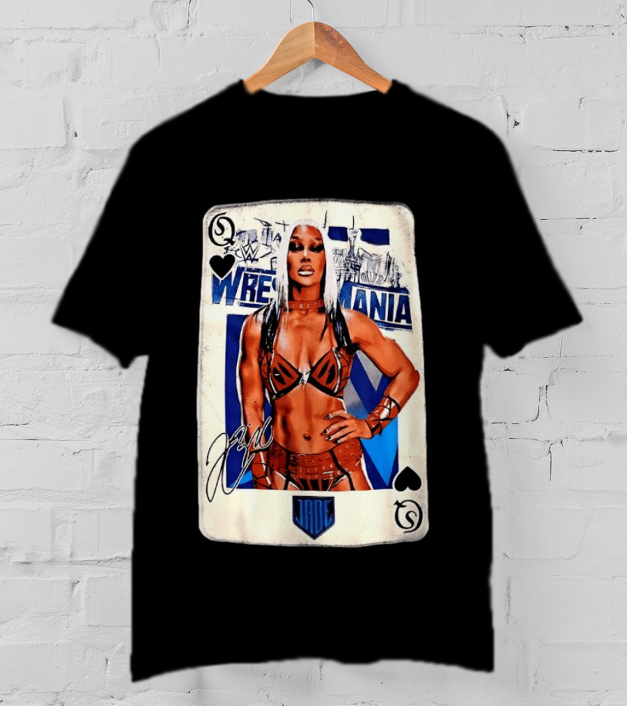 WrestleMania Jade Cargill WWE Playing Card Image T-Shirt