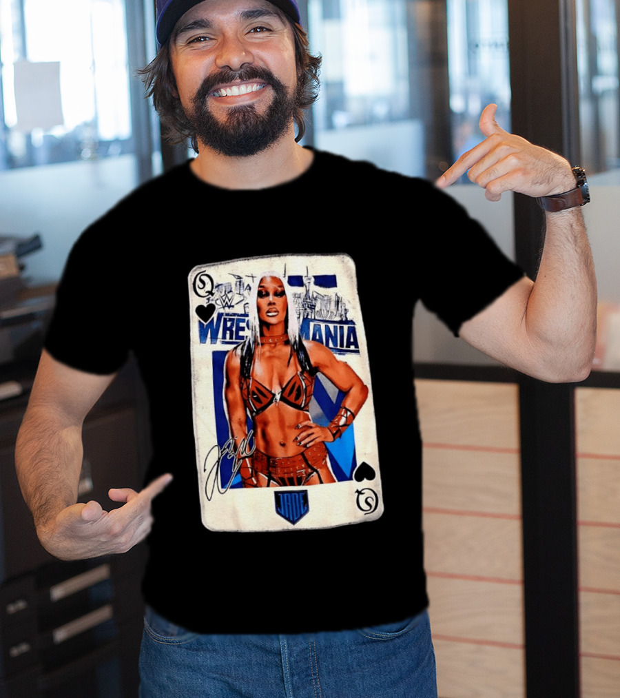 WrestleMania Jade Cargill WWE Playing Card Image T-Shirt