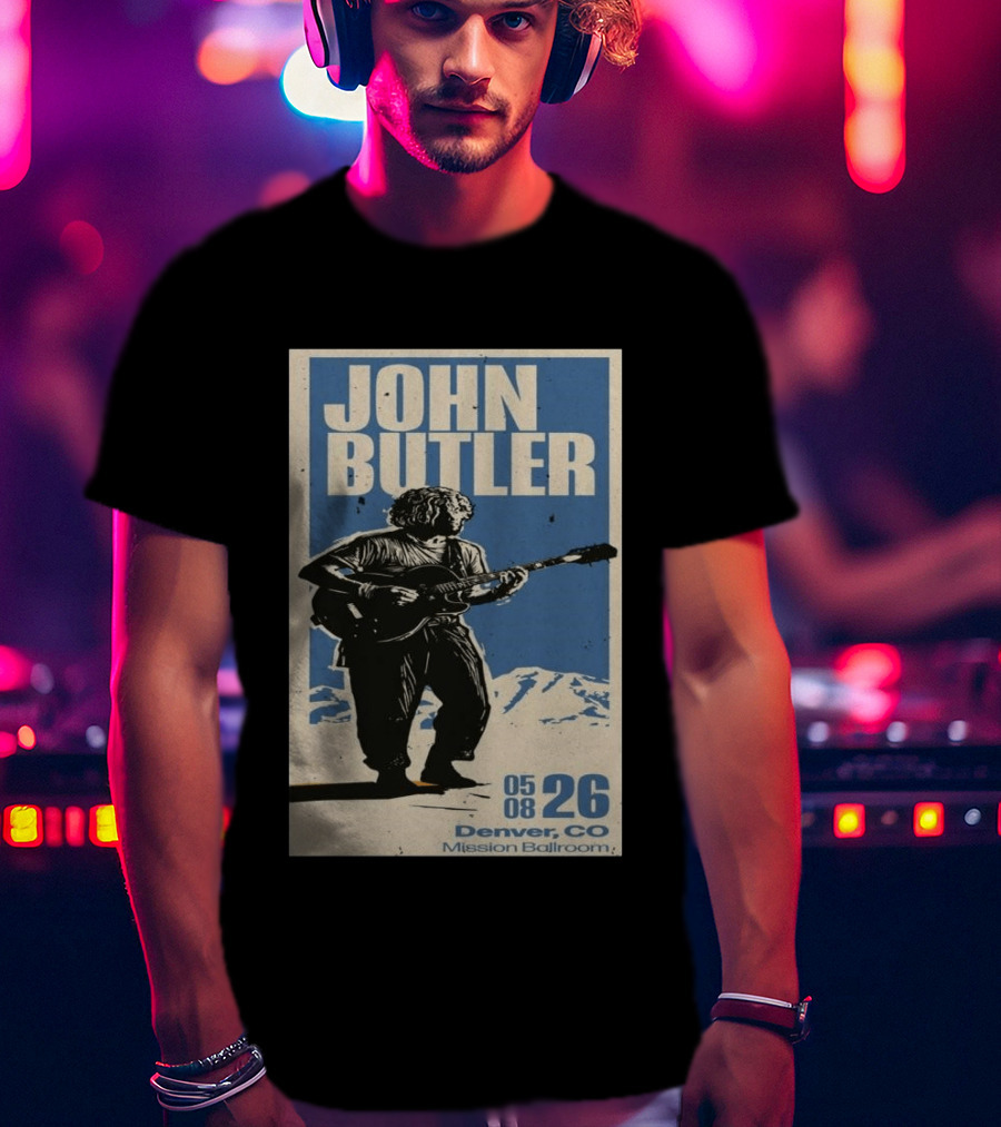 John Butler May 8 2026 Denver CO Mission Ballroom T-Shirt