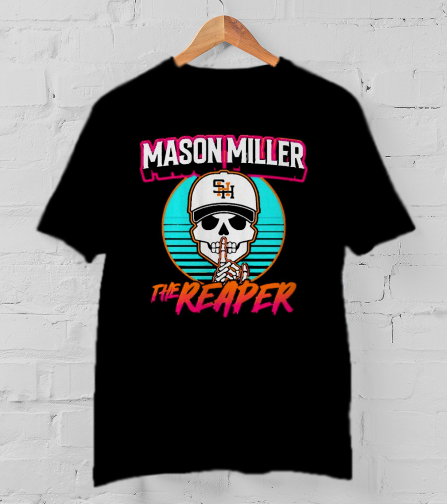 Mason Miller The Reaper Shh SNH Baseball Cap Skeleton City Edition T-Shirt