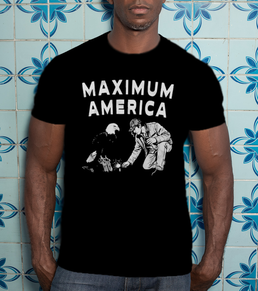 Maximum America Bald Eagle Iconic Patriotic T-Shirt