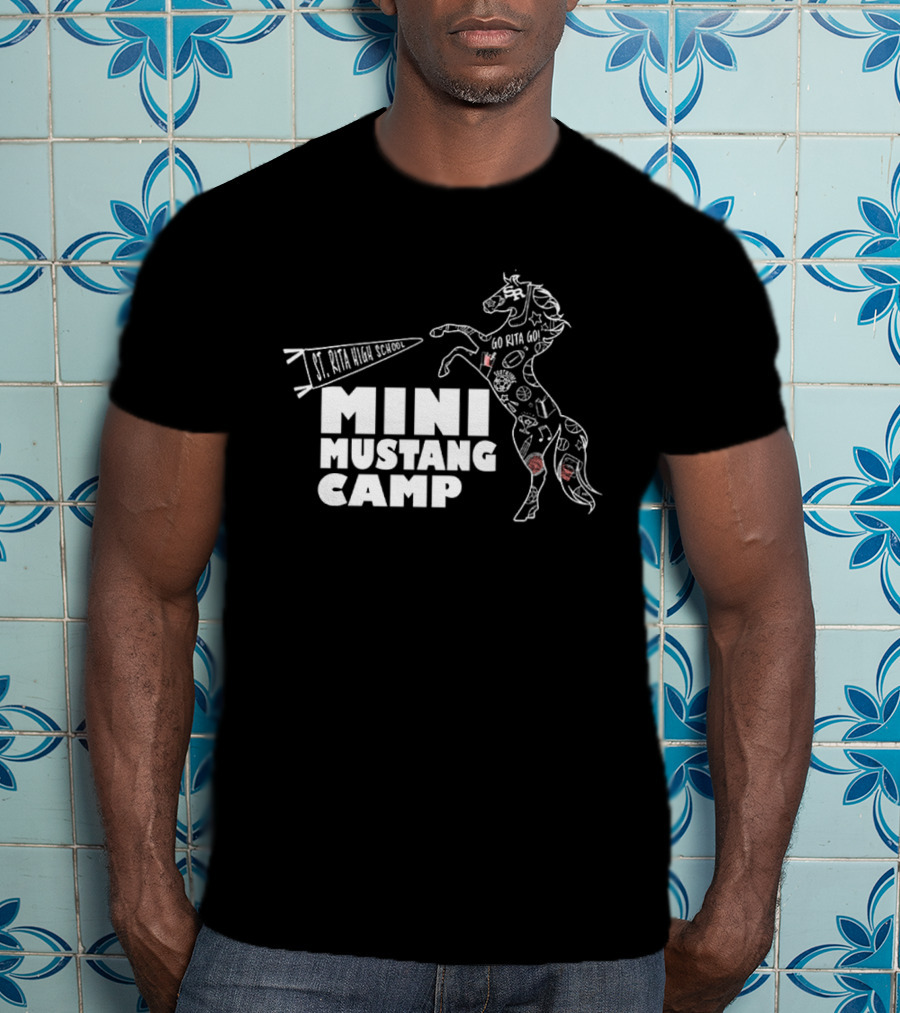 St. Rita High School Mini Mustang Camp Peppy Horse Activities T-Shirt