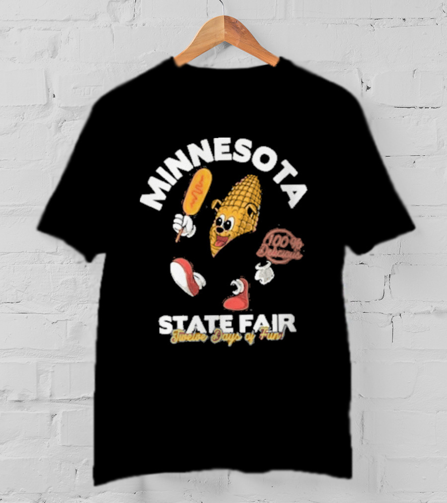 Minnesota State Fair 2026 Running Corn Dog Twelve Days Of Fun T-Shirt