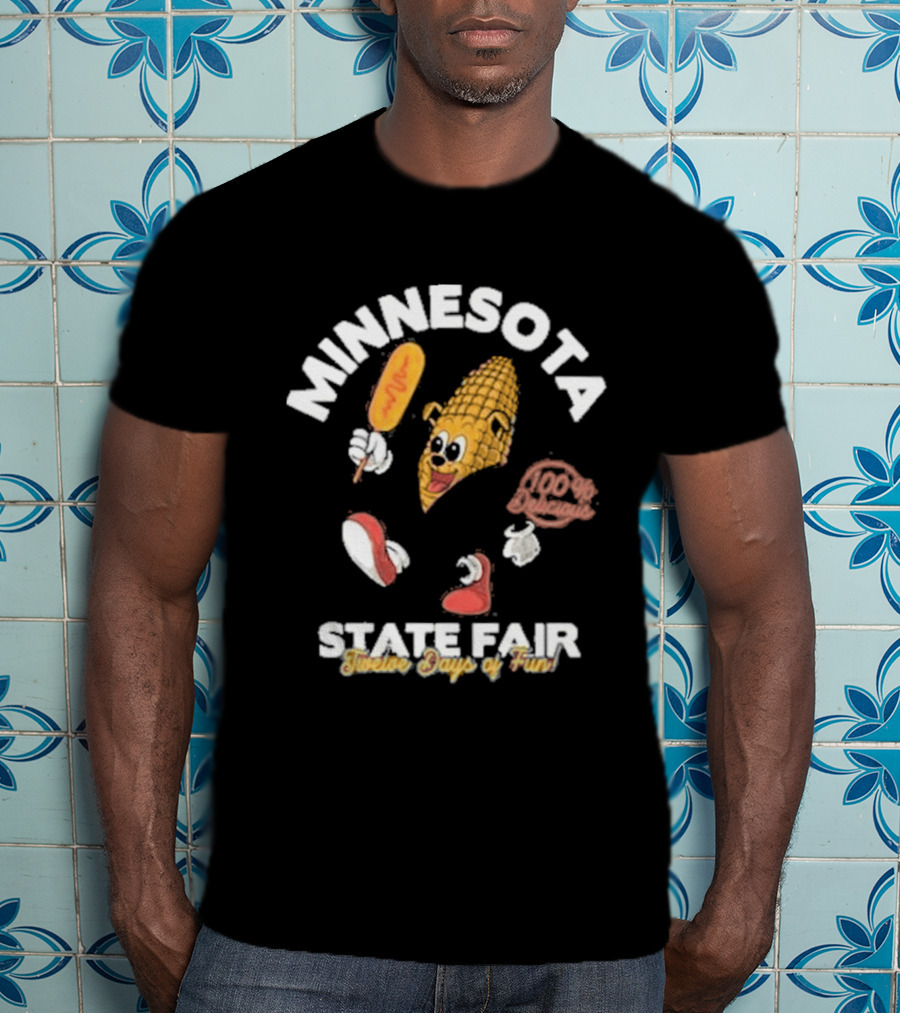 Minnesota State Fair 2026 Running Corn Dog Twelve Days Of Fun T-Shirt