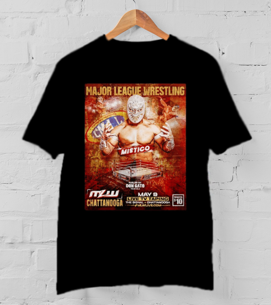 Mistico Major League Wrestling May 9 Live TV Taping The Signal Chattanooga T-Shirt