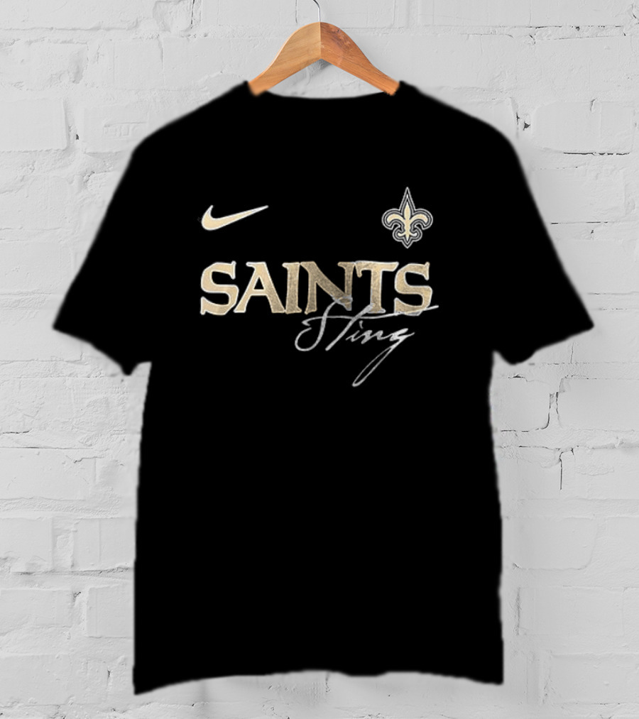 Nike New Orleans Saints Sting Collaboration Fleur De Lis T-Shirt