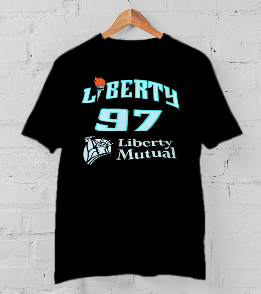 New York Liberty 97 Basketball WNBA Liberty Mutual T-Shirt