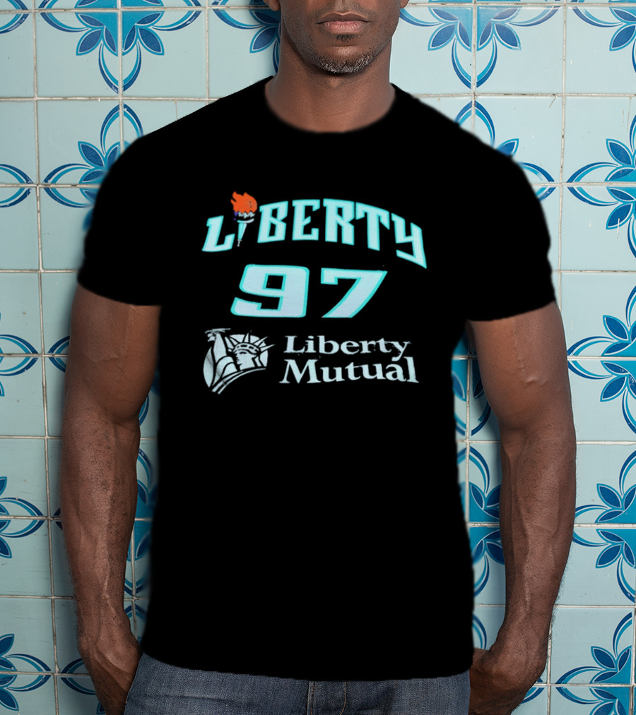 New York Liberty 97 Basketball WNBA Liberty Mutual T-Shirt