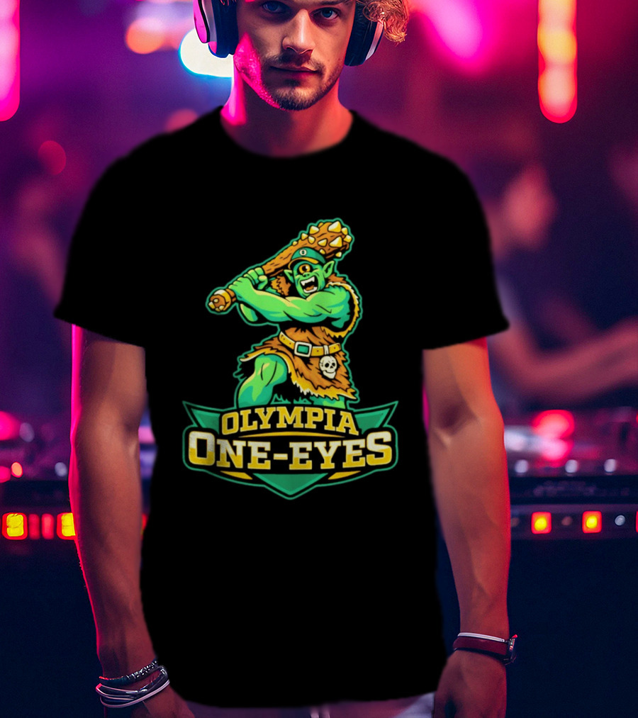 Olympia One Eyes Cyclops With Spiked Mace T-Shirt