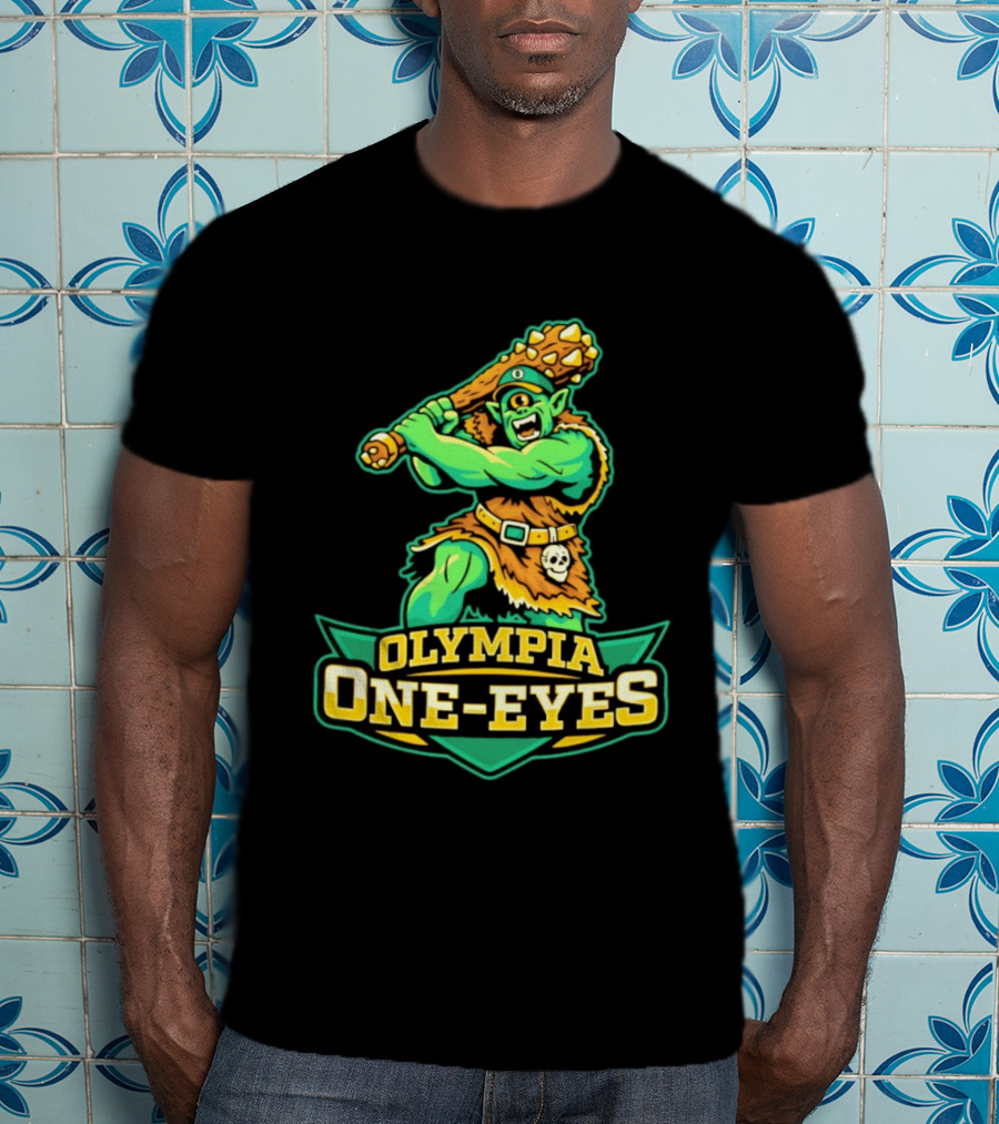 Olympia One Eyes Cyclops With Spiked Mace T-Shirt