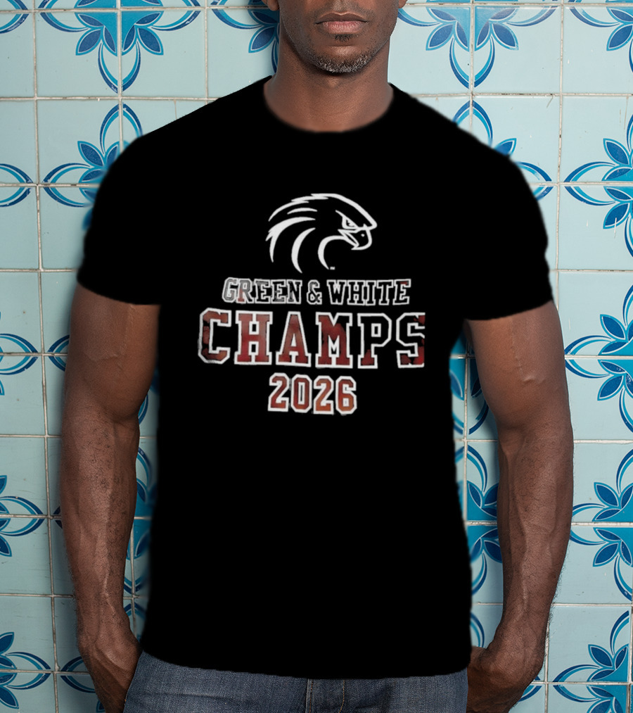 Philadelphia Eagles Green White Champs 2026 T-Shirt