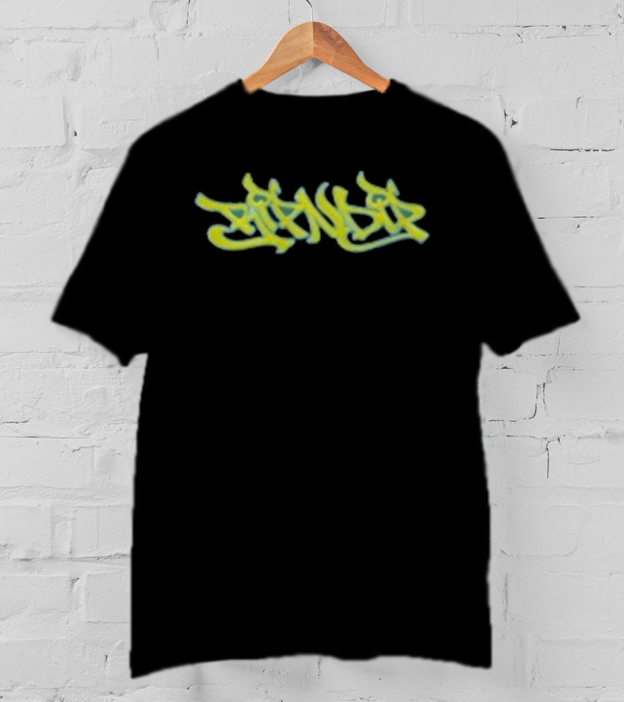 Ripndip Dragonology Graffiti Lettering Yellow Blue T-Shirt