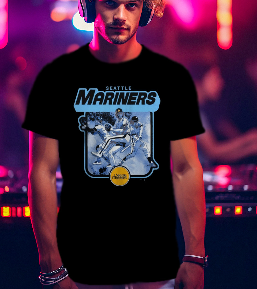 Seattle Mariners Retro Cooperstown Collection Baseball Team Players T-Shirt