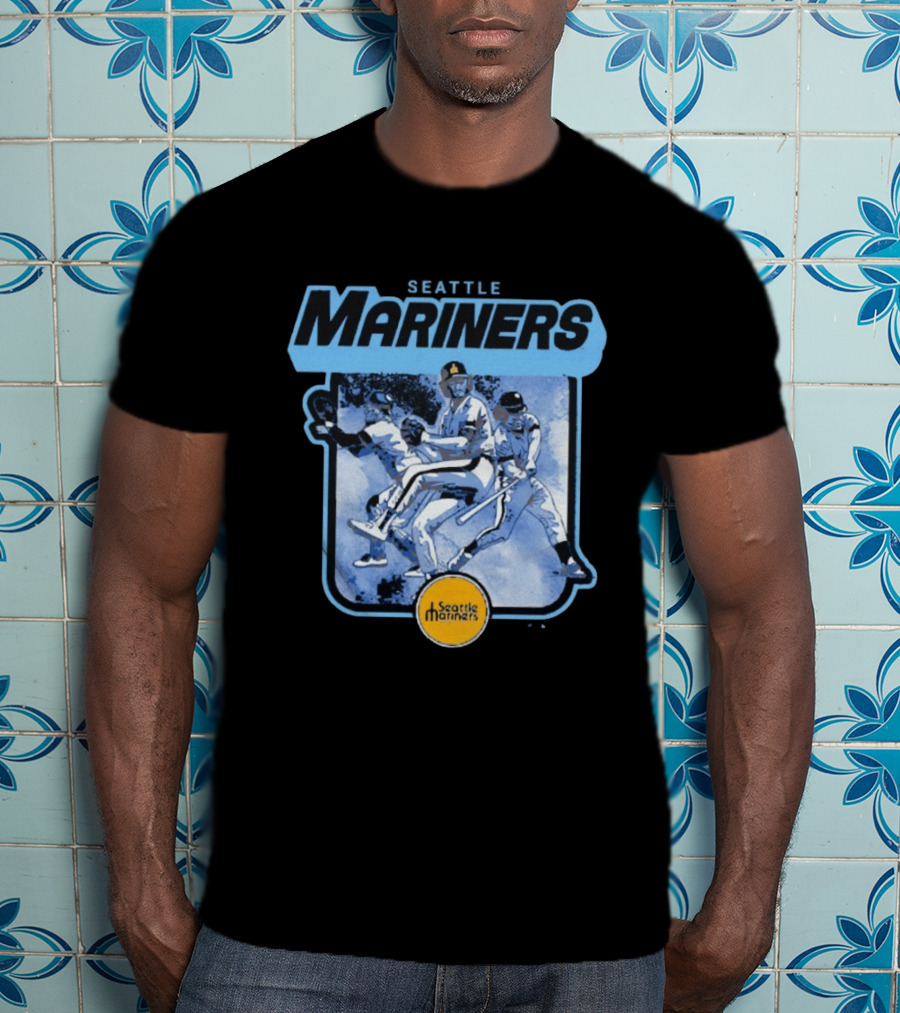 Seattle Mariners Retro Cooperstown Collection Baseball Team Players T-Shirt