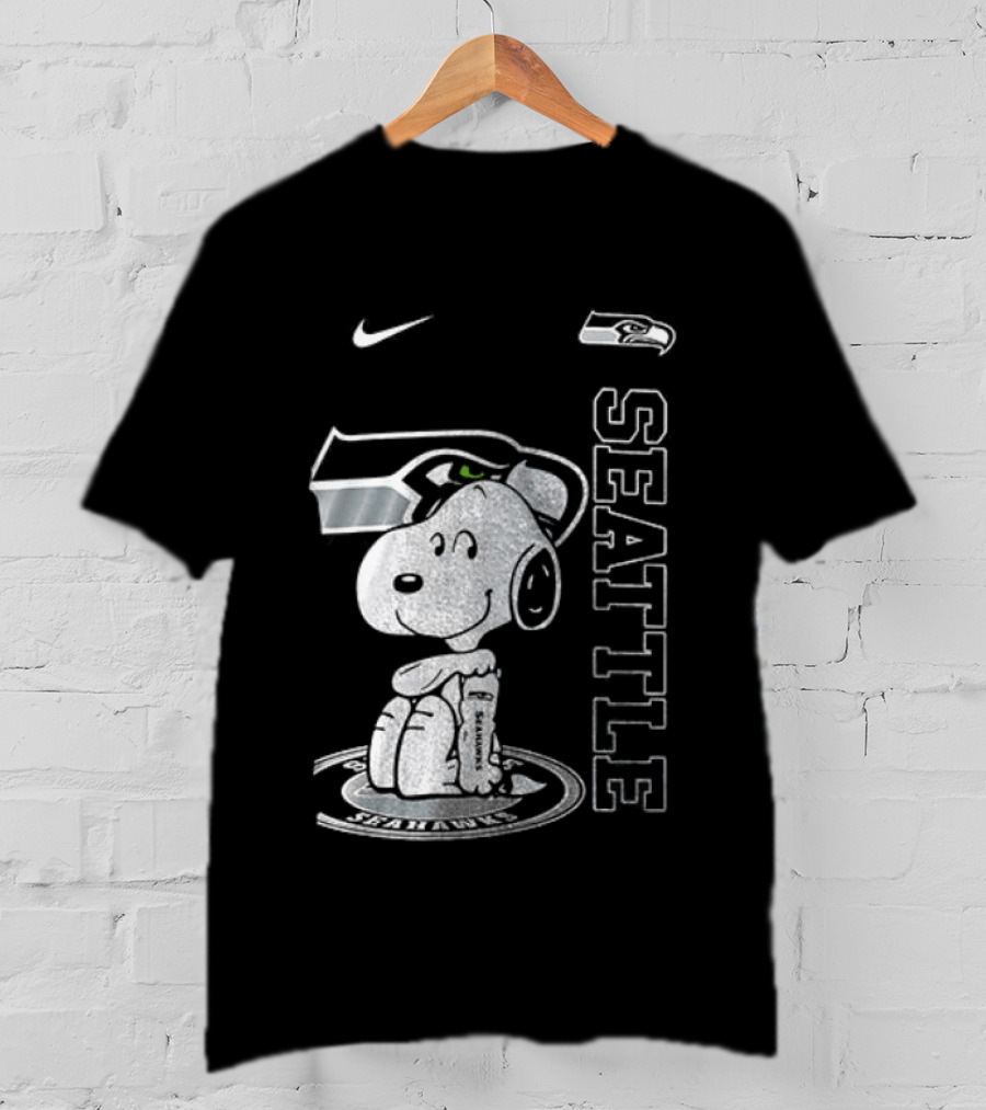 Nike Seattle Seahawks Snoopy Thank You For The Memories T-Shirt