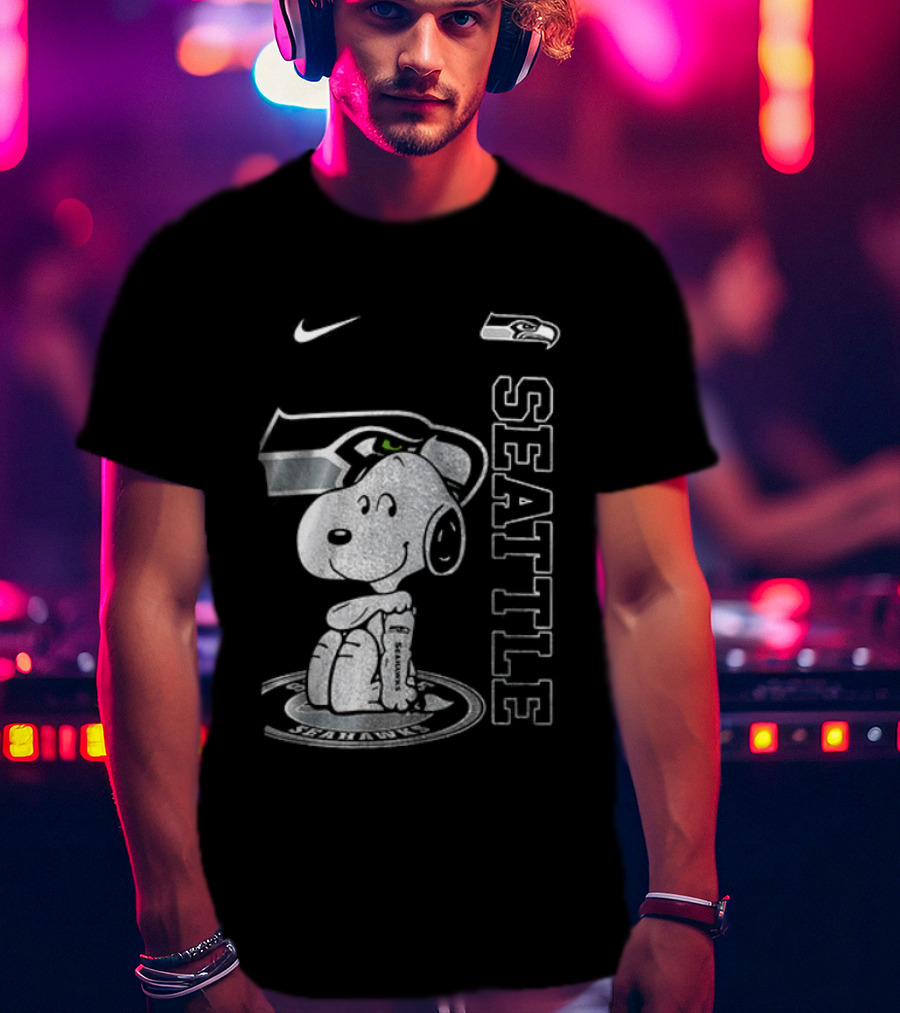 Nike Seattle Seahawks Snoopy Thank You For The Memories T-Shirt