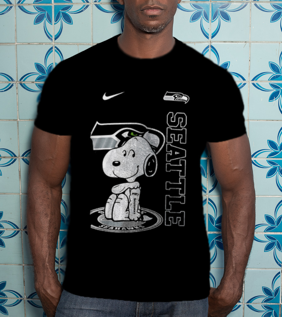Nike Seattle Seahawks Snoopy Thank You For The Memories T-Shirt