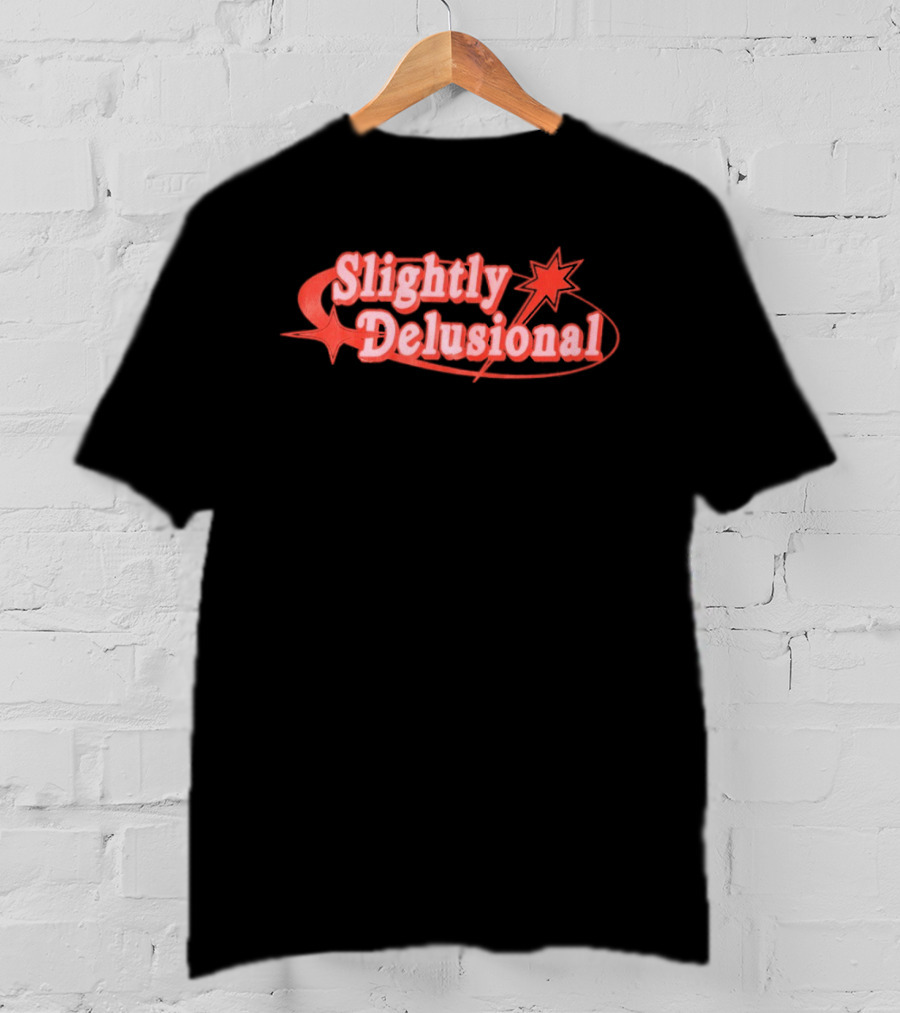 Slightly Delusional Whimsical Star Design With Swirling Orbit T-Shirt