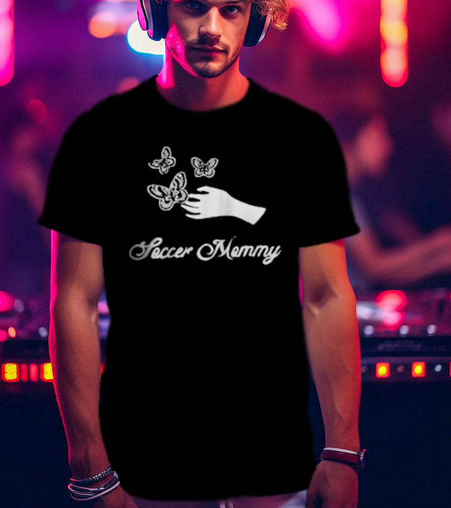 Soccer Mommy Hand With Butterflies For Young Hearts T-Shirt