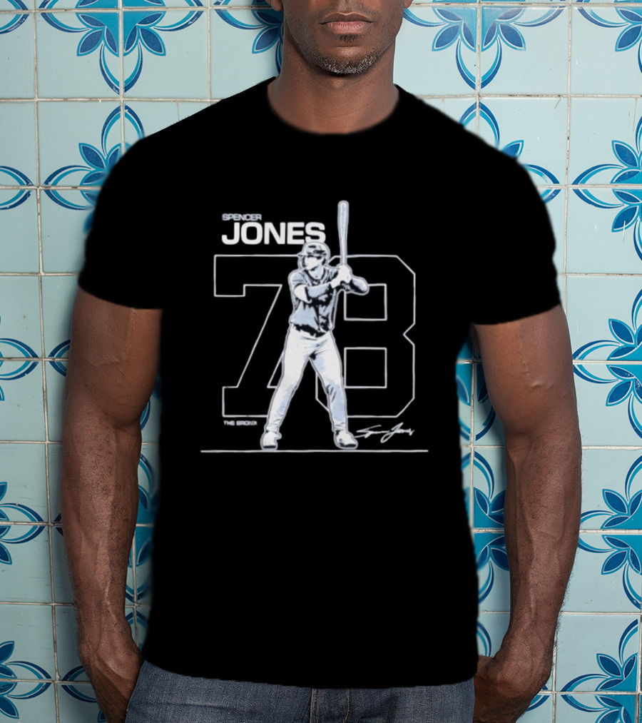 Spencer Jones 78 New York Yankees Baseball Debut T-Shirt