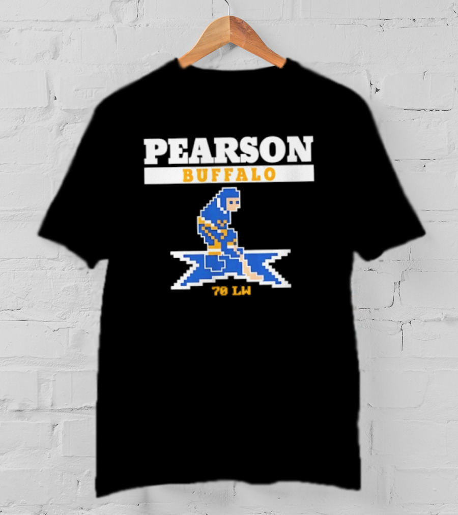 Pearson Buffalo Sabres 70 LW Hockey Pixel T-Shirt