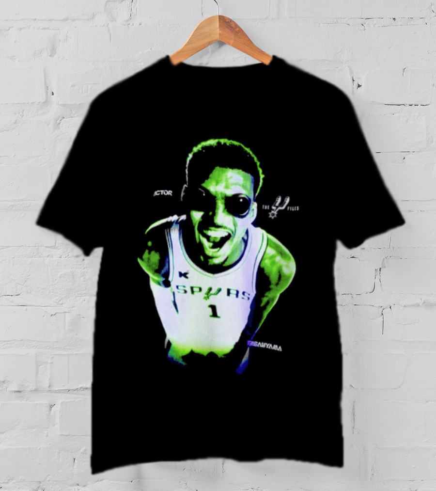 The Alien Victor Wembanyama Spurs X Files Mashup Paranormal Basketball T-Shirt