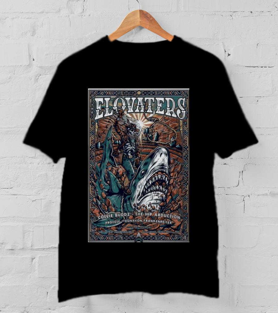 The Elovaters Red Rocks Amphitheatre 5 17 2026 Collie Buddz The Hip Abduction Protoje Donavon Frankenreiter T-Shirt