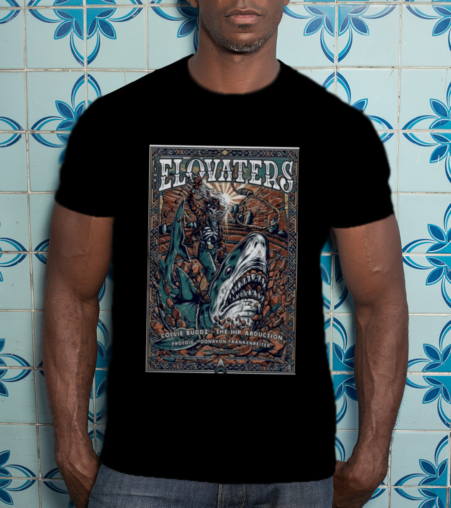 The Elovaters Red Rocks Amphitheatre 5 17 2026 Collie Buddz The Hip Abduction Protoje Donavon Frankenreiter T-Shirt