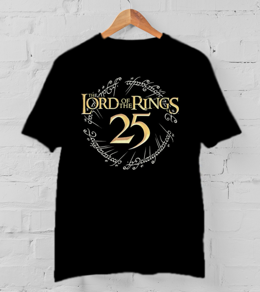 The Lord Of The Rings 25th Anniversary Elvish Script T-Shirt