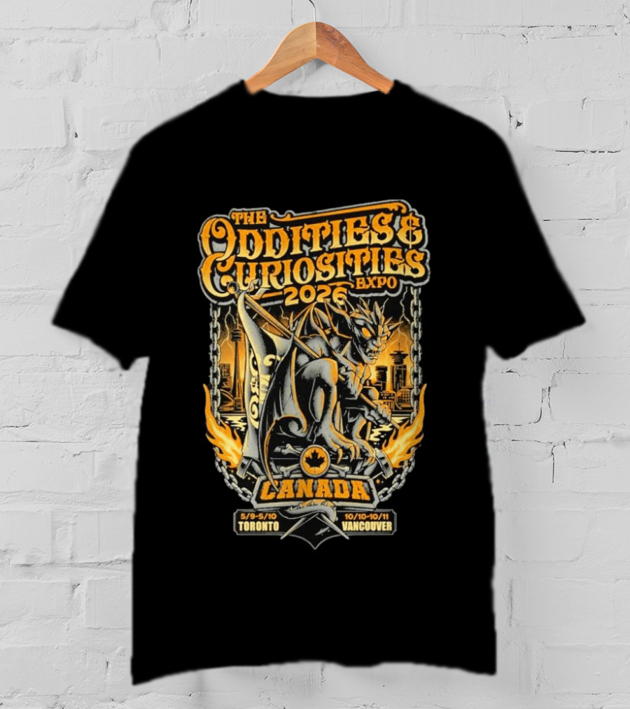 The Oddities & Curiosities Expo 2026 Canada Toronto Vancouver Gargoyle T-Shirt