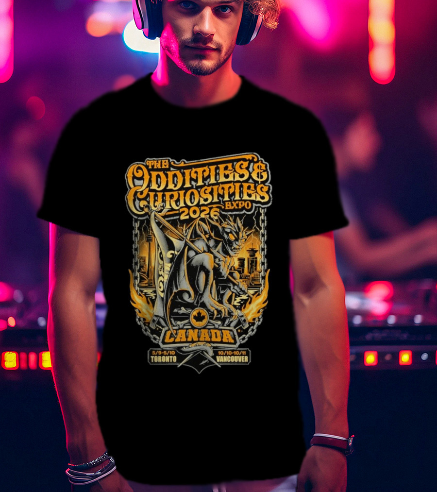 The Oddities & Curiosities Expo 2026 Canada Toronto Vancouver Gargoyle T-Shirt