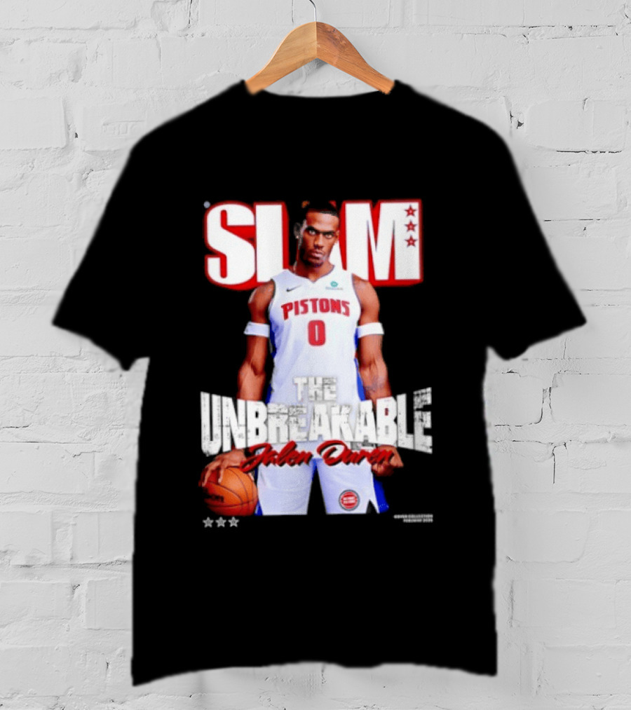 SLAM Jalen Duren Unbreakable Detroit Pistons 260 T-Shirt