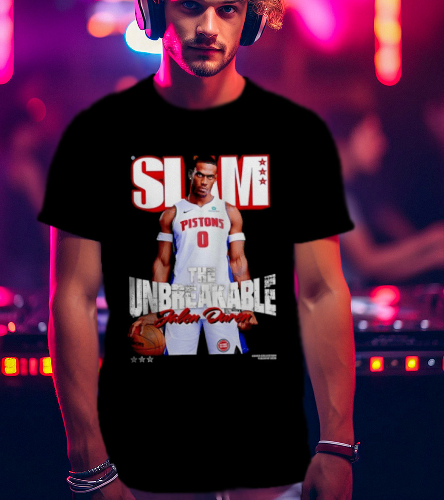 SLAM Jalen Duren Unbreakable Detroit Pistons 260 T-Shirt