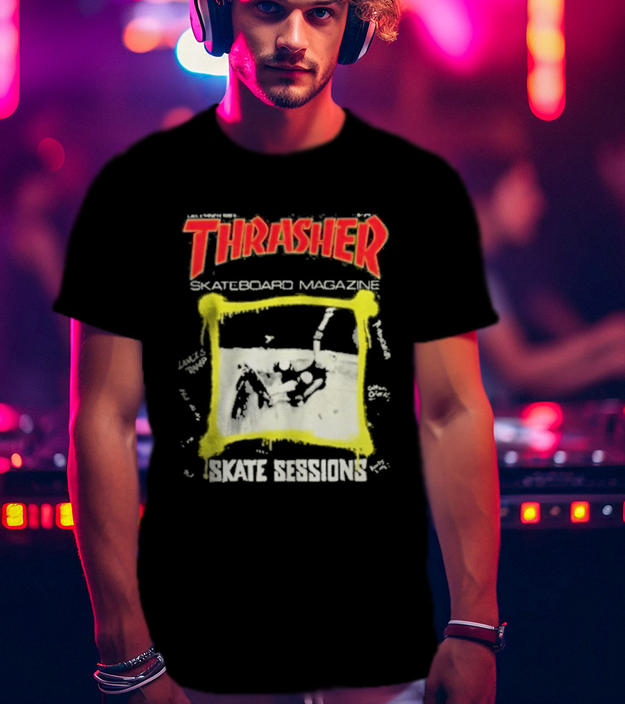 Thrasher Skateboard Magazine December 1983 Skate Sessions T-Shirt