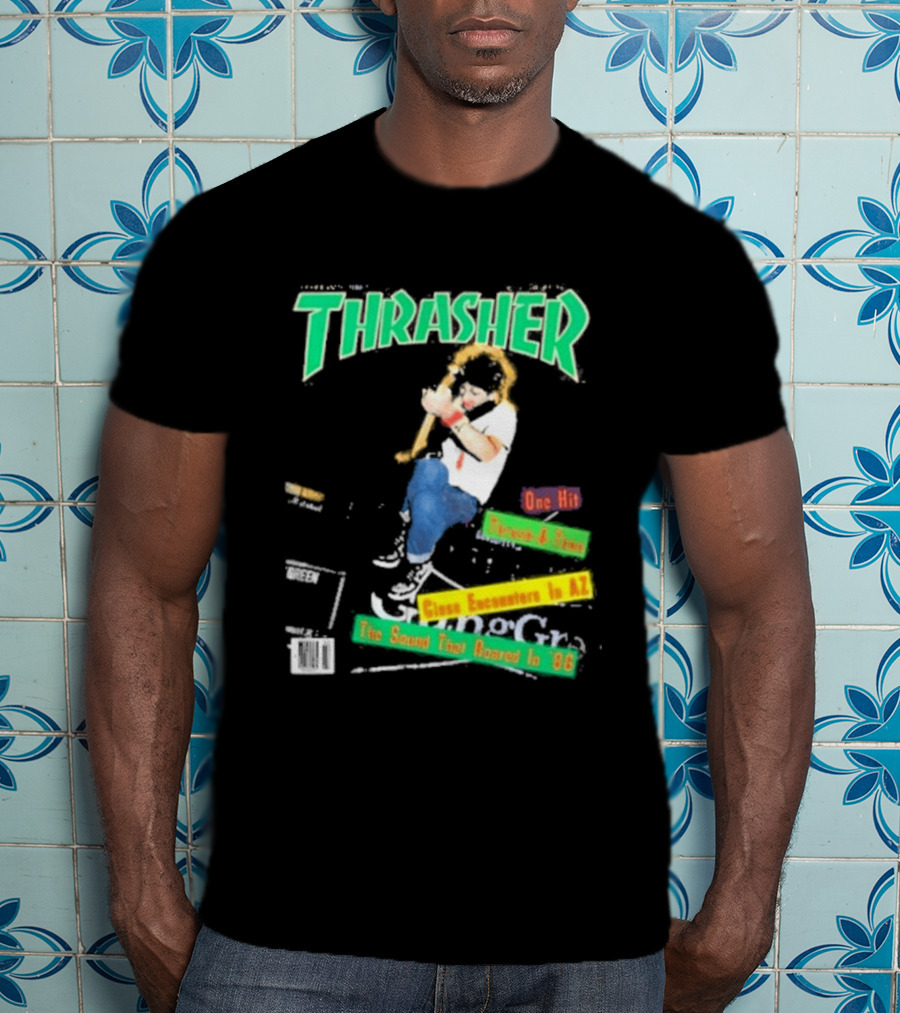 Thrasher Magazine February 1987 Pushead J Sam Somewhere In AZ The Sound You Heard In 86 T-Shirt