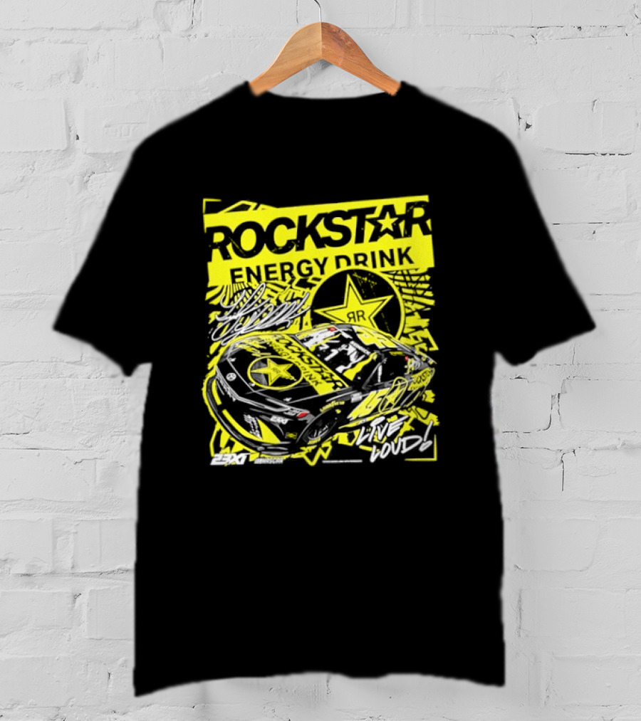 Tyler Reddick 23XI Racing Rockstar Energy Drink Car T-Shirt