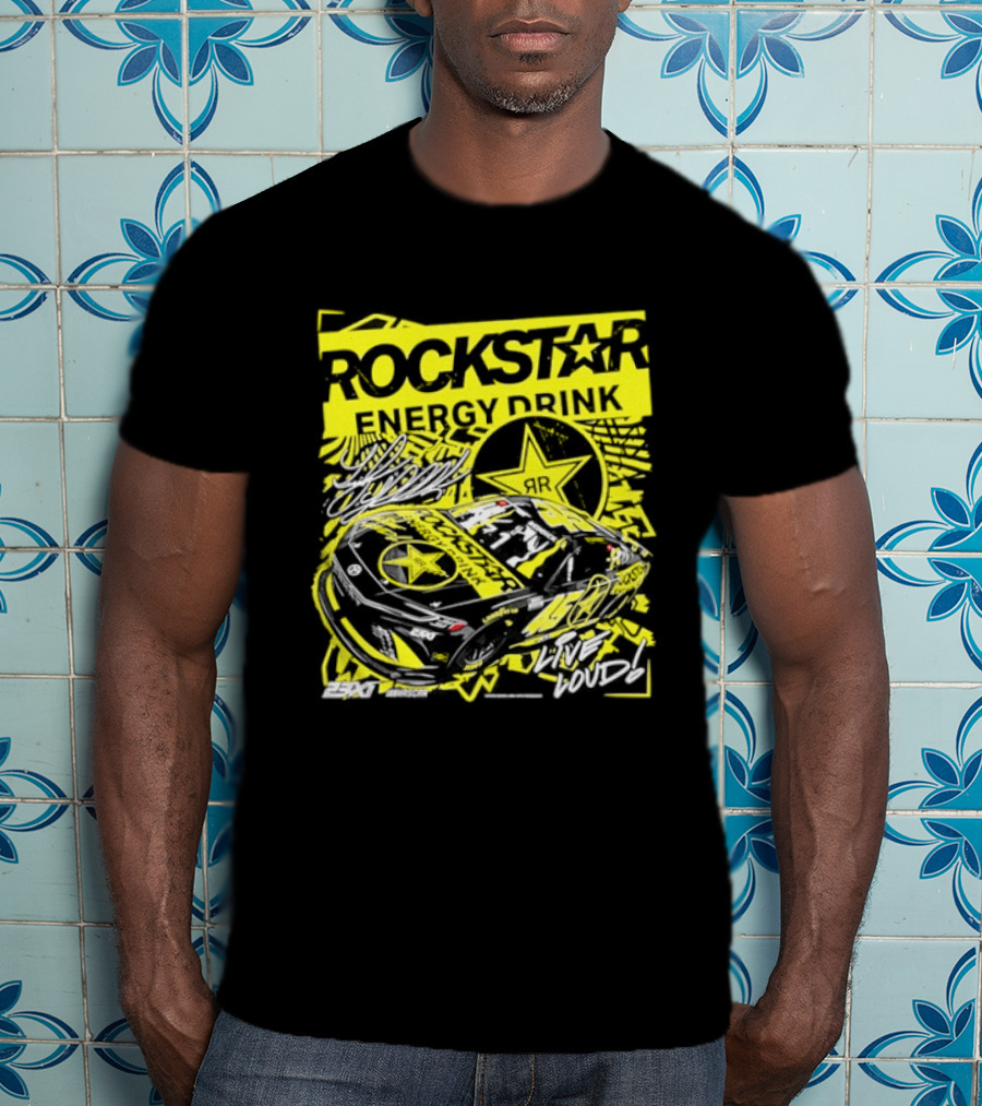 Tyler Reddick 23XI Racing Rockstar Energy Drink Car T-Shirt