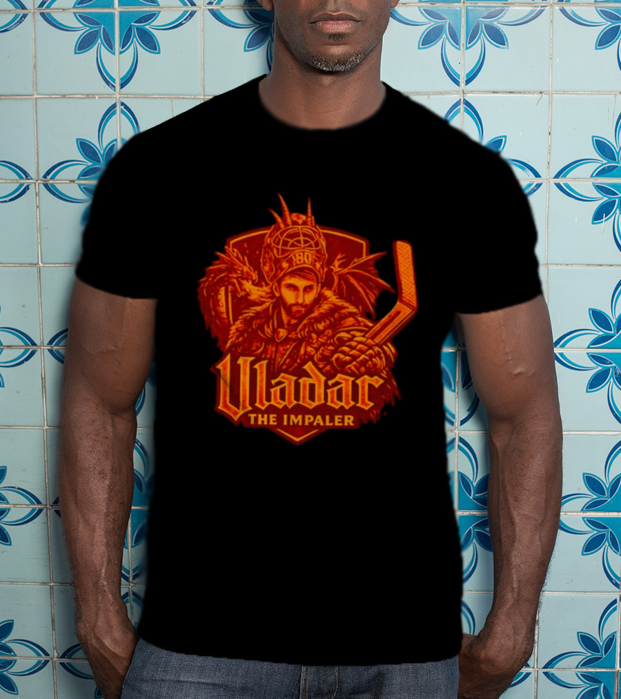 Vladar The Impaler Dan Vladar Hockey Goalie Dragon Warrior T-Shirt
