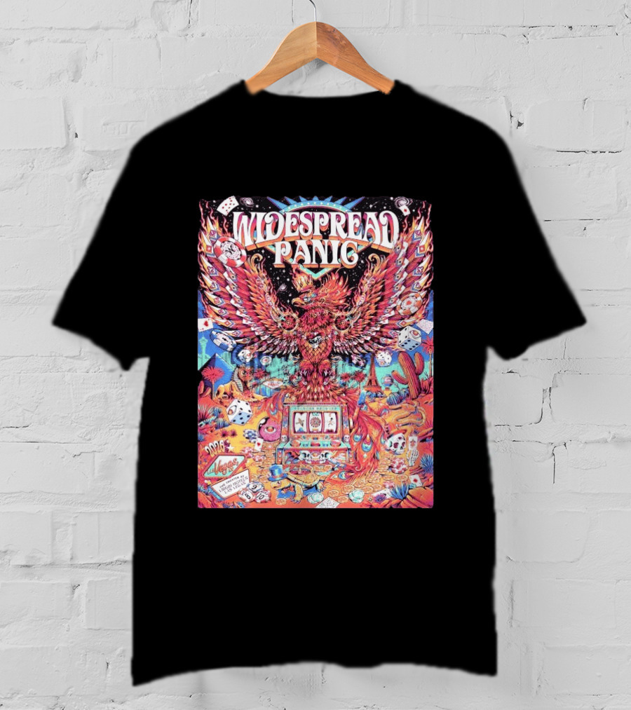 Widespread Panic Las Vegas 2026 Concert With Casino And Phoenix T-Shirt