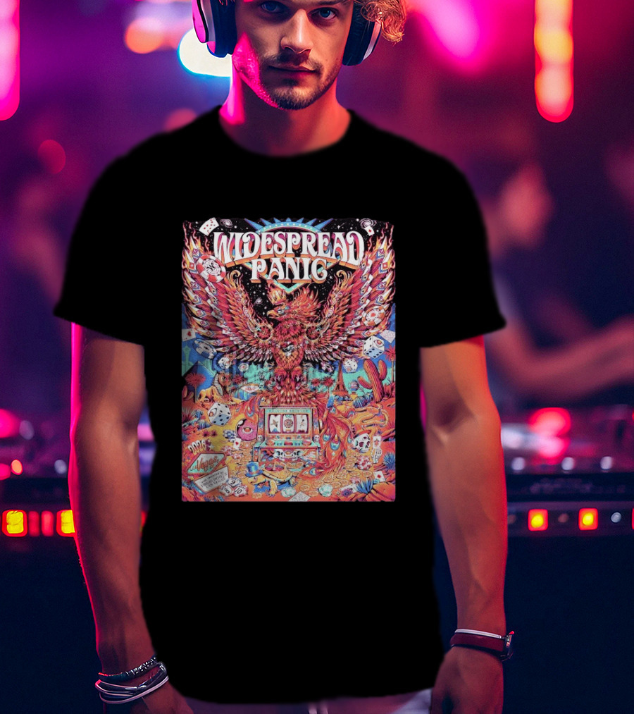Widespread Panic Las Vegas 2026 Concert With Casino And Phoenix T-Shirt