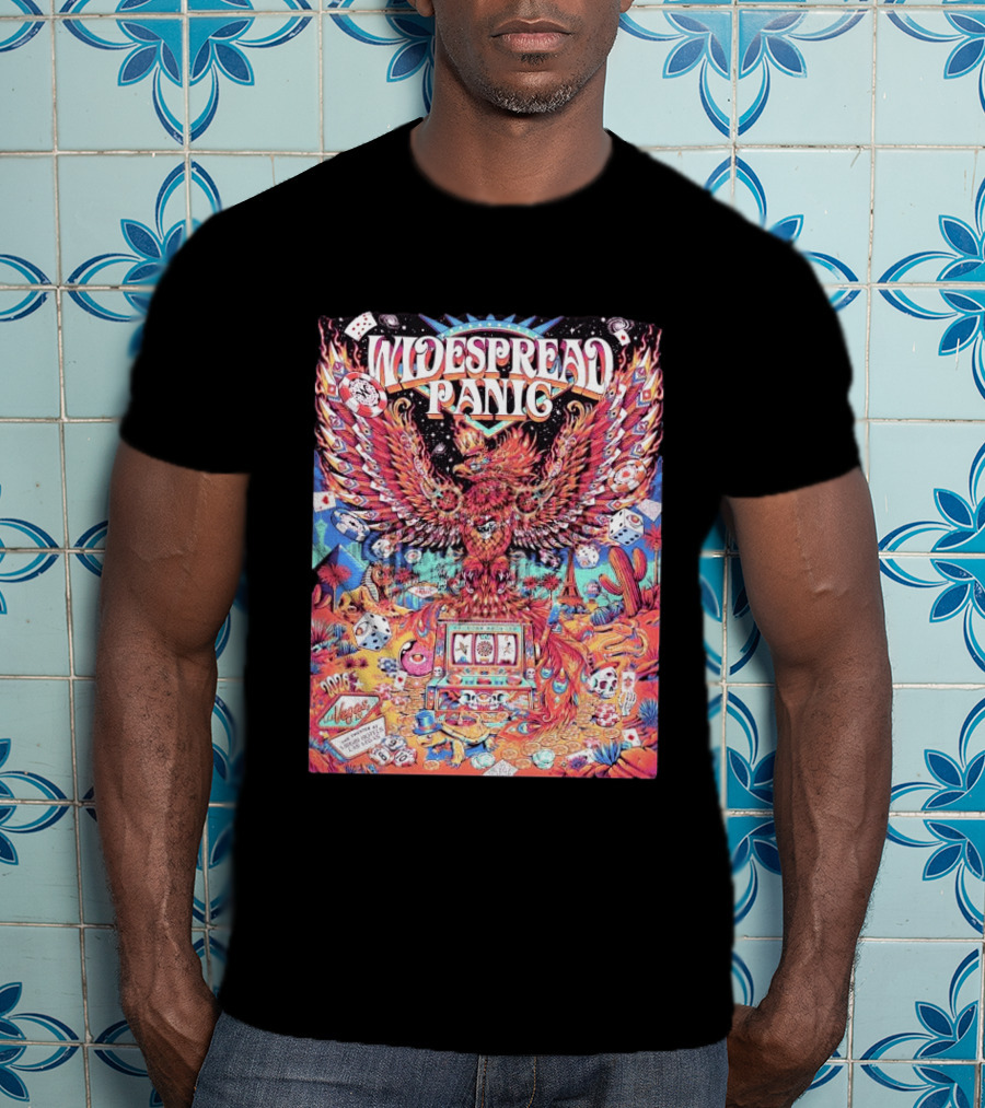 Widespread Panic Las Vegas 2026 Concert With Casino And Phoenix T-Shirt