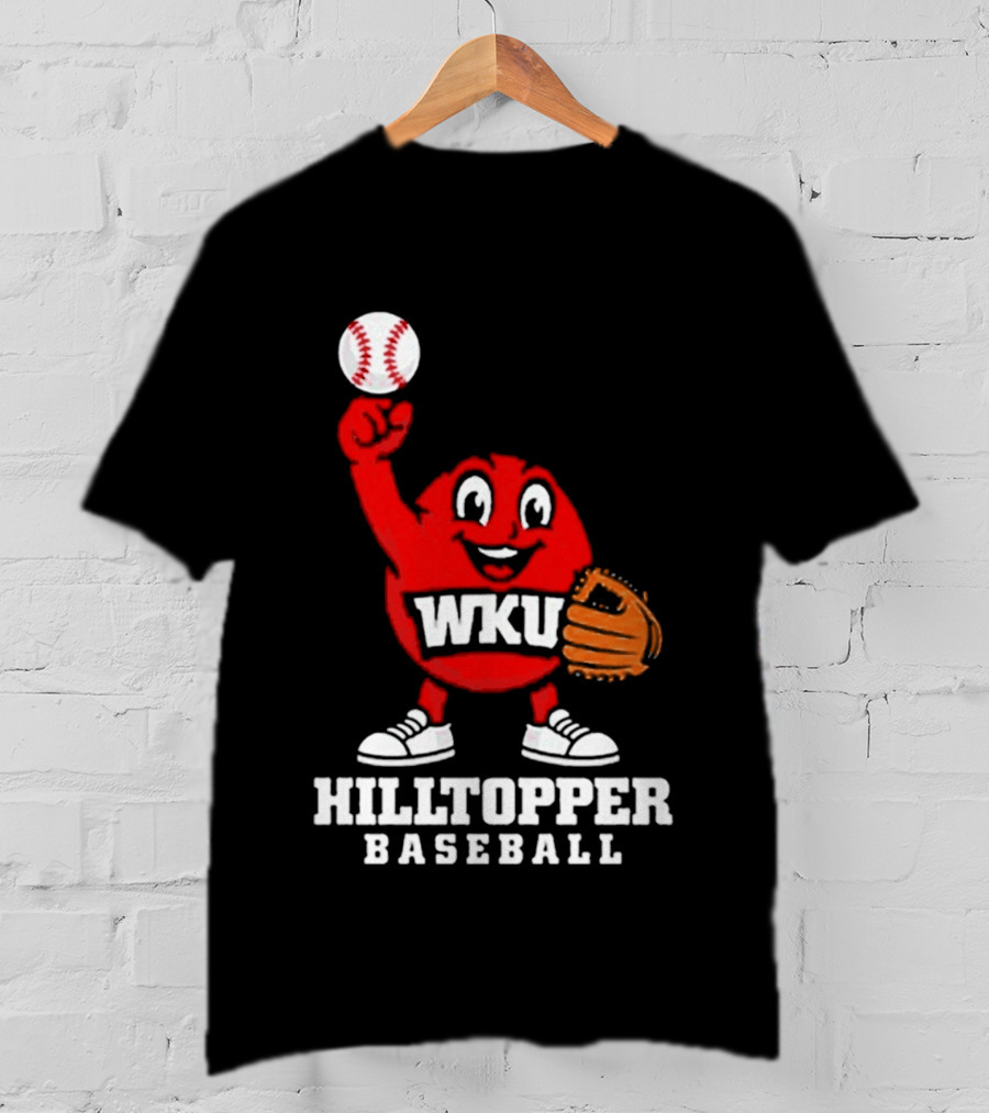 WKU Hilltopper Baseball Mascot With Glove And Ball T-Shirt