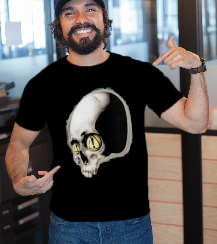 Yeat Dangerous Summer Skull Graphic With Distorted 3D Effect T-Shirt