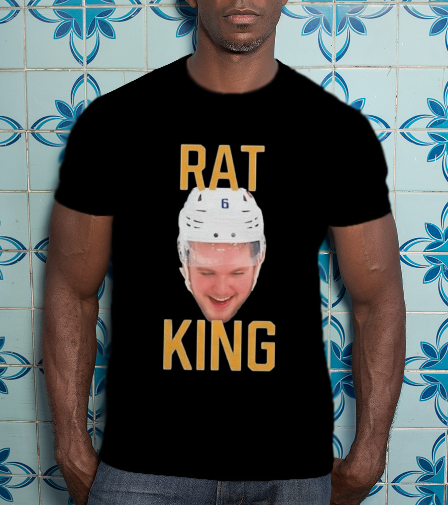 Zach Benson Rat King Head Sabres Number 6 T-Shirt
