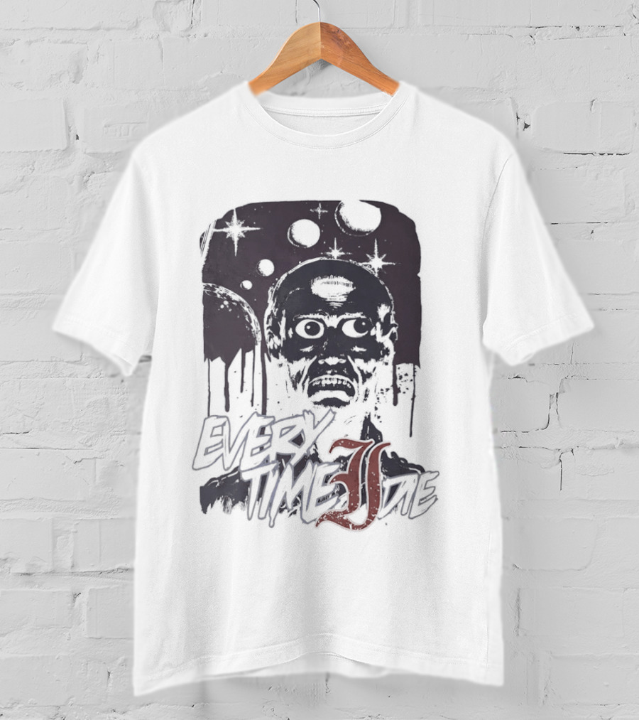 Every Time I Die Zombie Skull Dripping Paint Horror T-Shirt