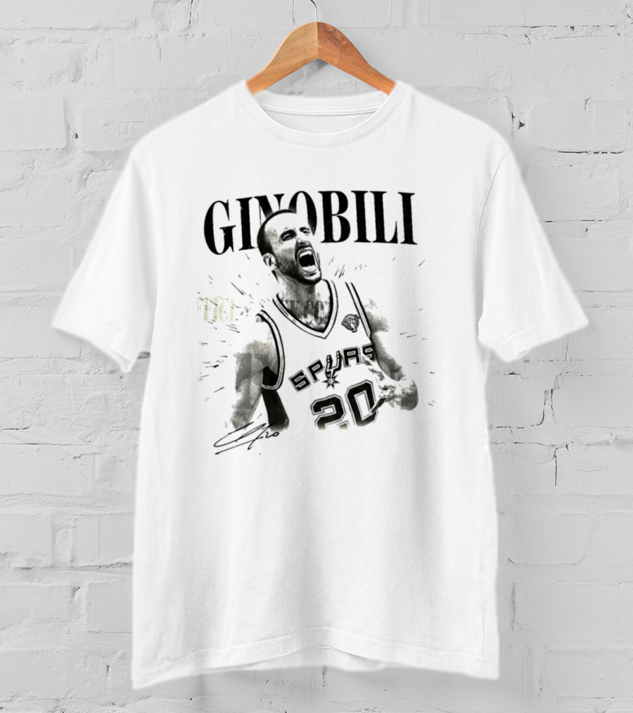 Ginobili Spurs 20 Basketball Legend T-Shirt